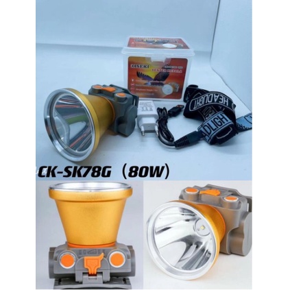 Kiseki Senter Kepala CK - SK 78G LED 80Watt / Head Lamp Super Terang 80Watt