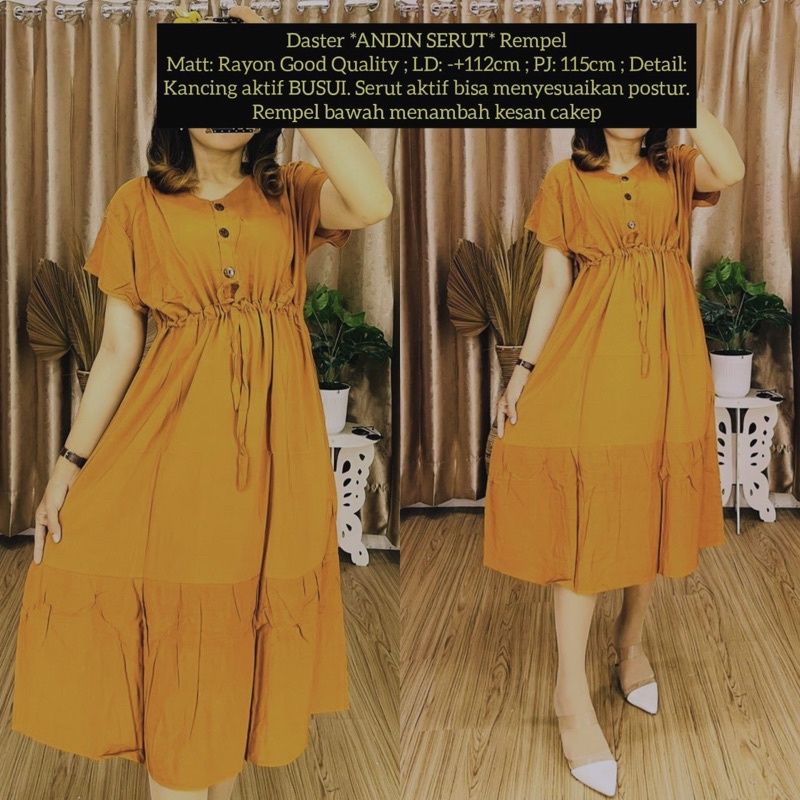 DRESS SERUT BALI/DRESS SERUT ANDIN/DRESS BALI