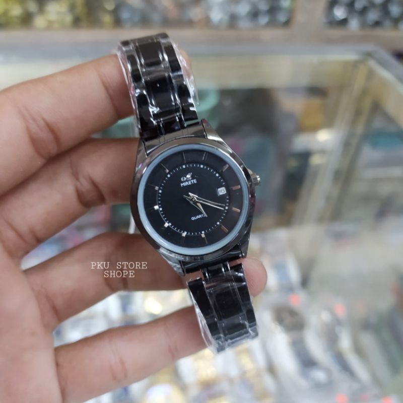 JAM TANGAN WANITA IMPORT FITUR TANGGAL WANITA ANTI AIR RANTAI STAINLES STEL JAM TANGAN KASUAL WANITA TERBARU FREE BATRAI CADANGAN JAM ANGAN WANITA MIRETE 7789