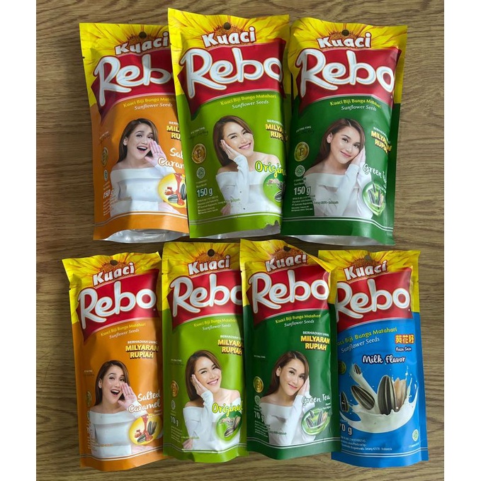 

Kuaci Super Rebo 70g/150g Original, Caramel, Green Tea, Milk