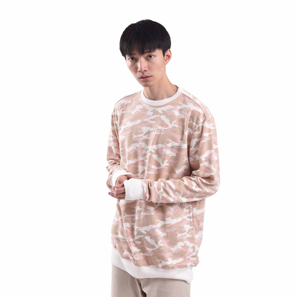 Roughneck SS267 Cambodia Camo Mini Sig White Crewneck