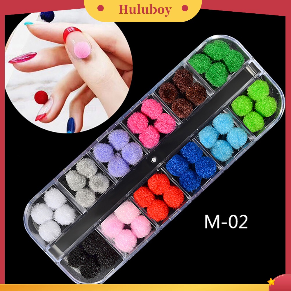 Huluboy Huluboy♡ Berlian Imitasi Bentuk Bola Bulat Untuk Dekorasi Nail Art