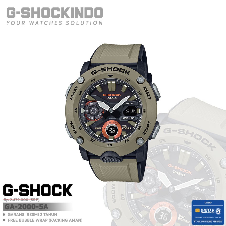 Casio G-Shock GA-2000-5A / GA-2000-5ADR Original