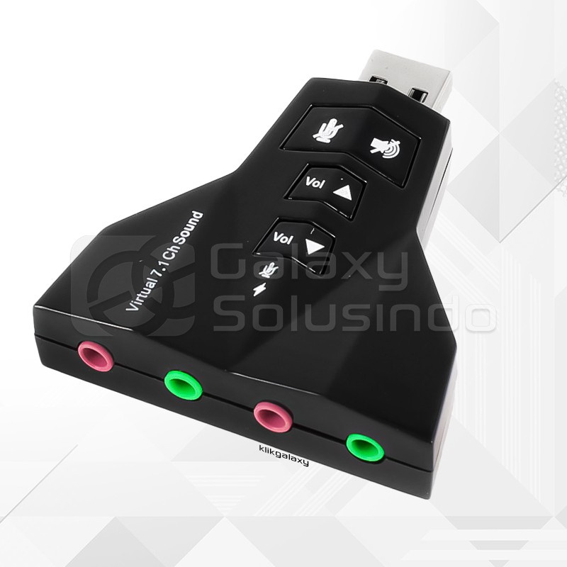 Sound Card USB Adapter VIRTUAL 7.1 Channel Audio Microphone Headset