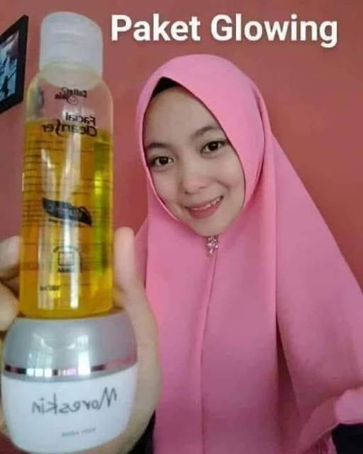 PAKET GLOWING NASA Kombinasi Moreskin Clean and Glow dan Collaskin