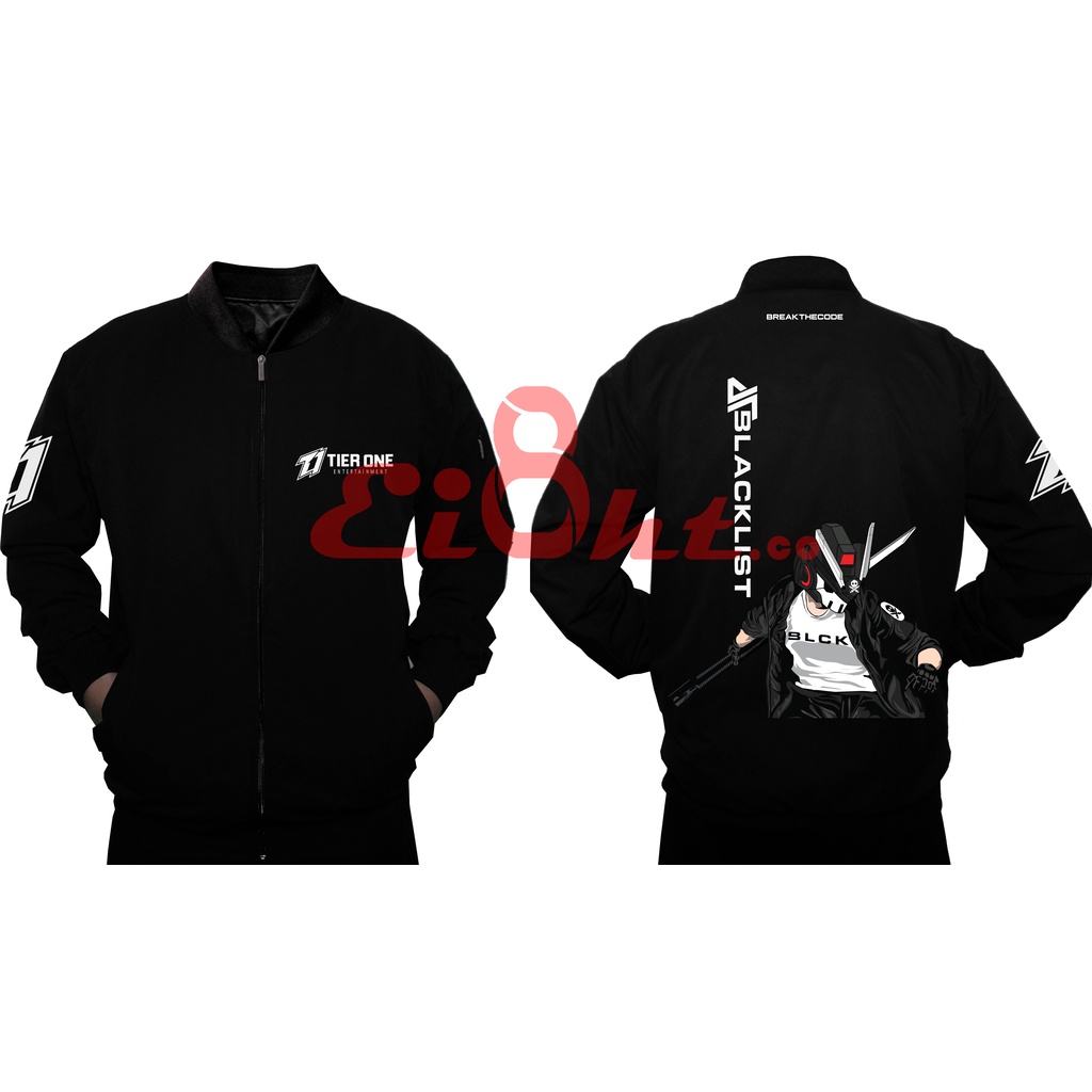 Jaket Bomber Blacklist International New Series Mobile Legend Jaket Series Blacklis International Ti