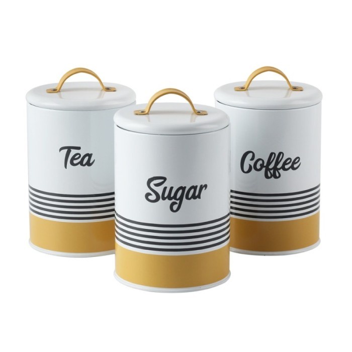 set tempat teh gula kopi informa set canister isi 3 toples makanan bn17