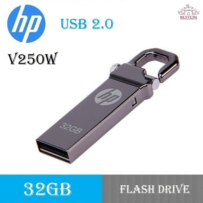 H32 - Flashdisk HP 32GB - Flashdrive USB HP 32GB Besi Metal OC