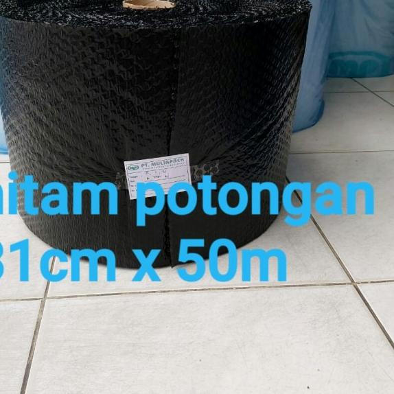 

Bubble Wrap/plastik gelembung ukr 31cm x 50m Merk muliapack hitam