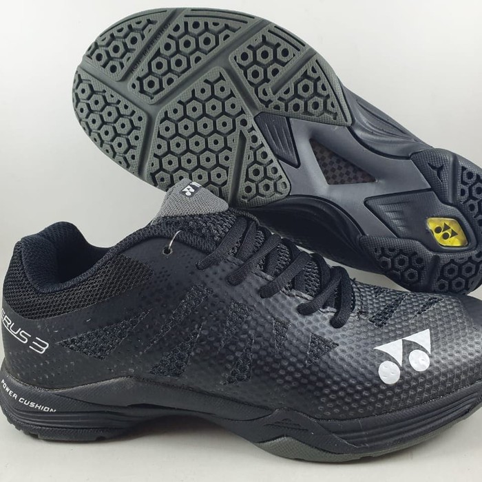 Sepatu Badminton Yonex Power Cushion Aerus 3 Court hitam