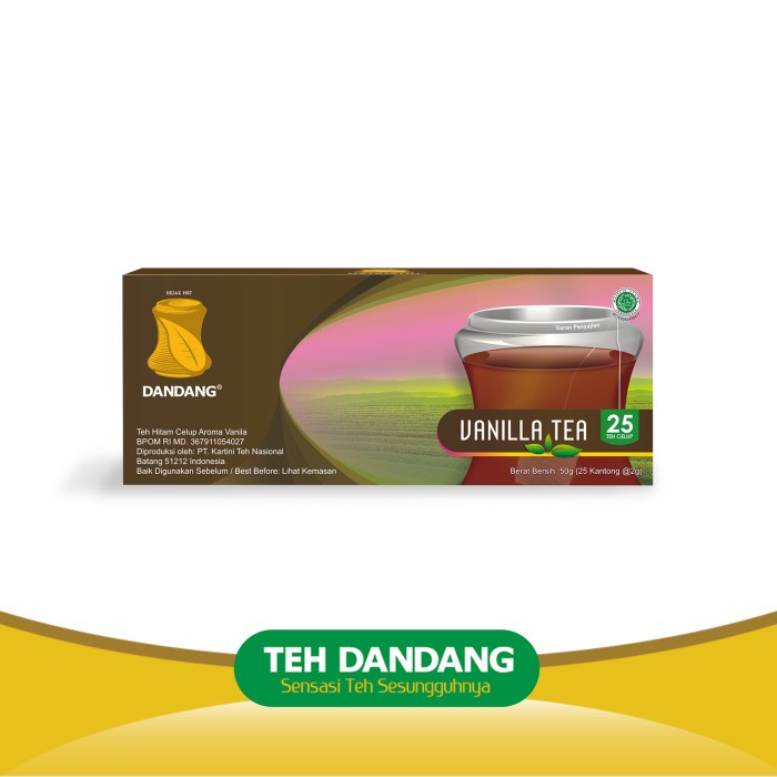 

TEH-DAUN- TEH DANDANG VANILLA CELUP ISI 25 PCS -DAUN-TEH.
