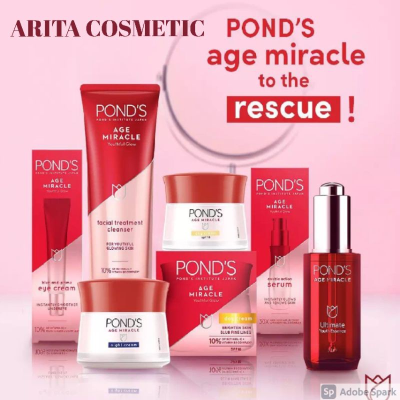 Paket Lengkap Ponds Age Miracle 6 pcs Shopee Indonesia