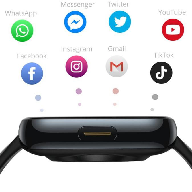 Jam Realme Garansi Resmi Realme Watch Realmi Smartwatch Real Me - Hitam