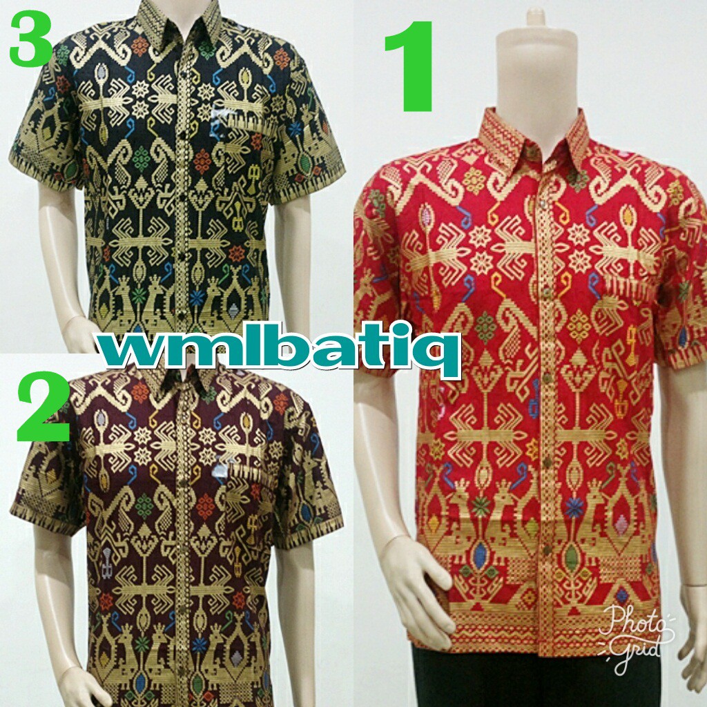 HEM KEMEJA BATIK JUMBO XXXL (Ld 130cm) LENGAN PENDEK PRIA NARITA PRODO