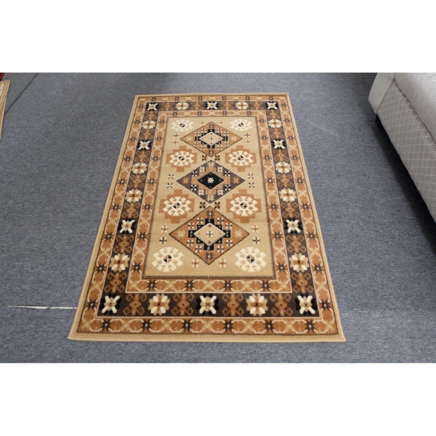 KARPET MIRZAE 100X150 MZ15 BROWN-1