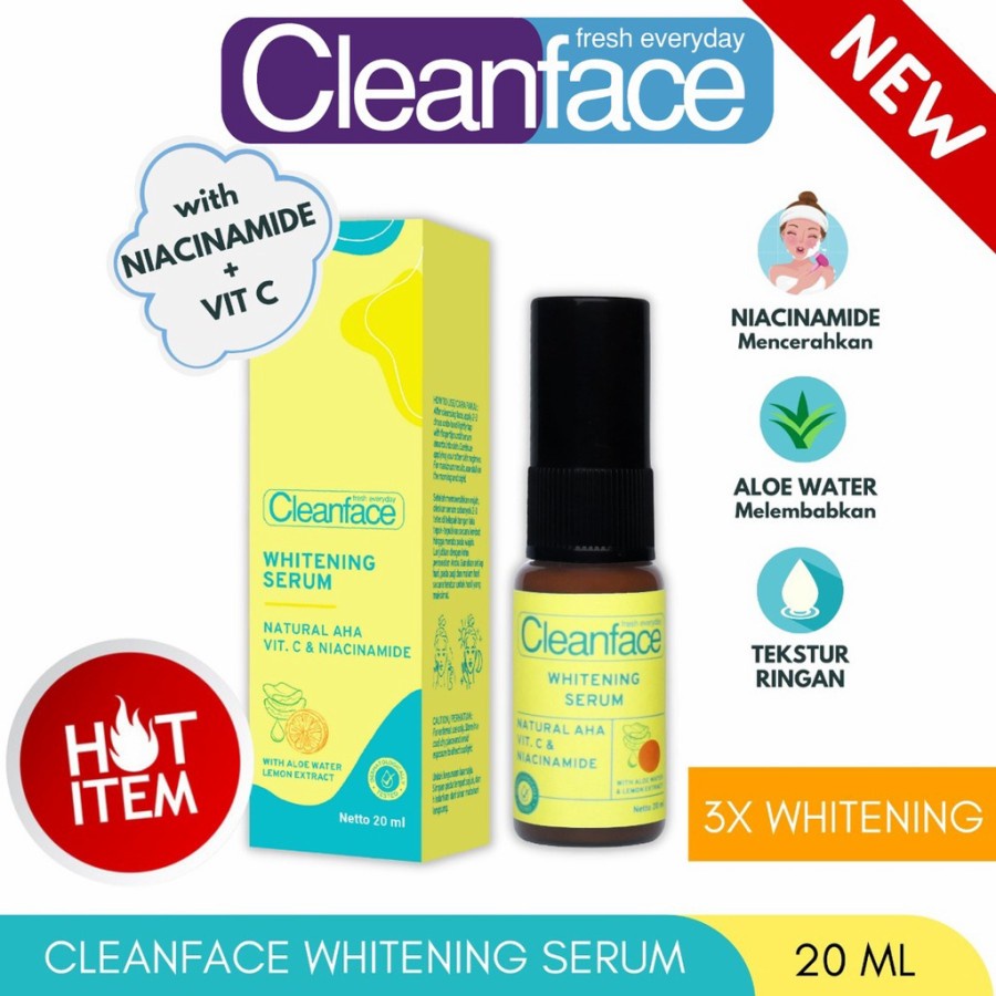 CLEANFACE Face Serum - Clean Face Serum Wajah - 20ml