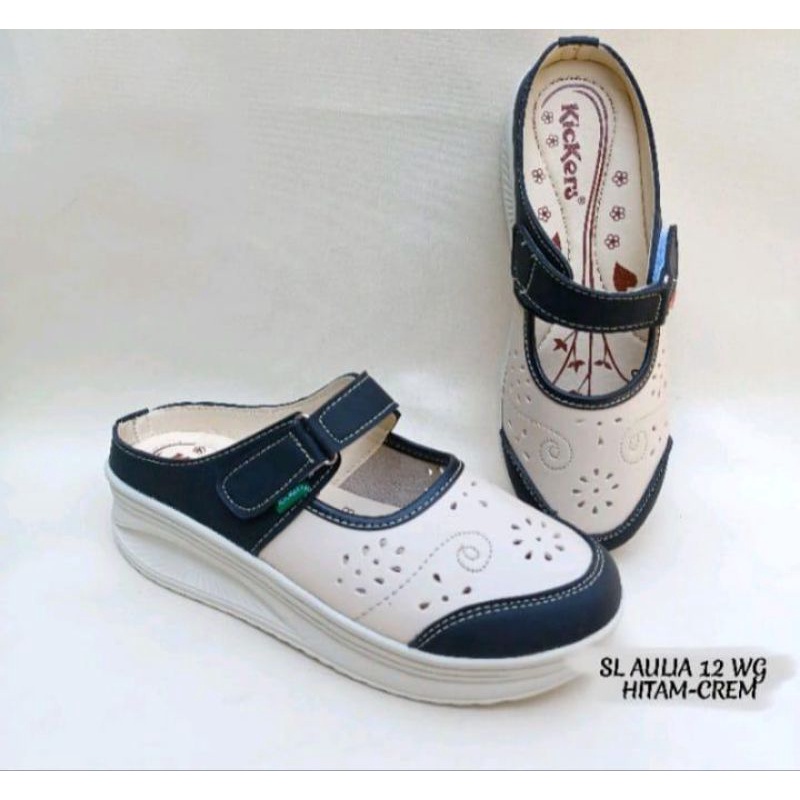 selop wedges wanita kekinian murah. sl aulia 12 wg kun