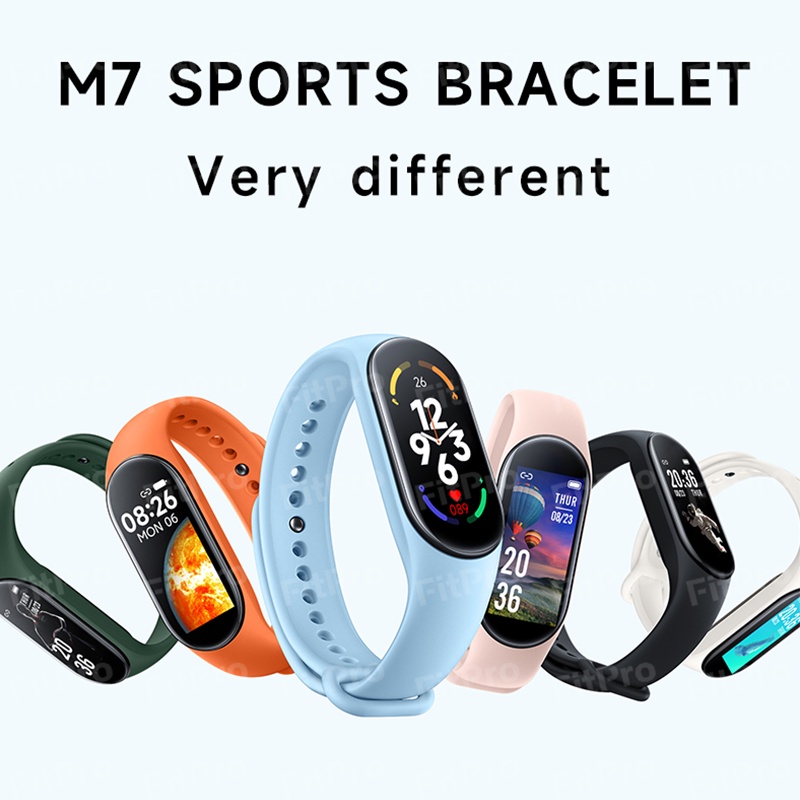 GARANSI✅M7 SmartWatch Bracelet Sport Fitness Pedometer Heart Rate Blood Pressure Monitor Sports Bluetooth Smartband For Women Men's