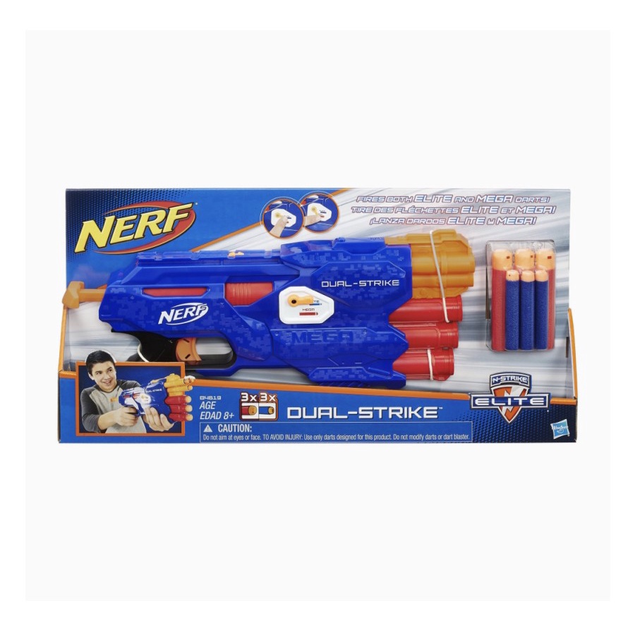 NERF GUN N-STRIKE ELITE DUAL-STRIKE BLASTER DUAL STRIKE ORIGINAL NEW