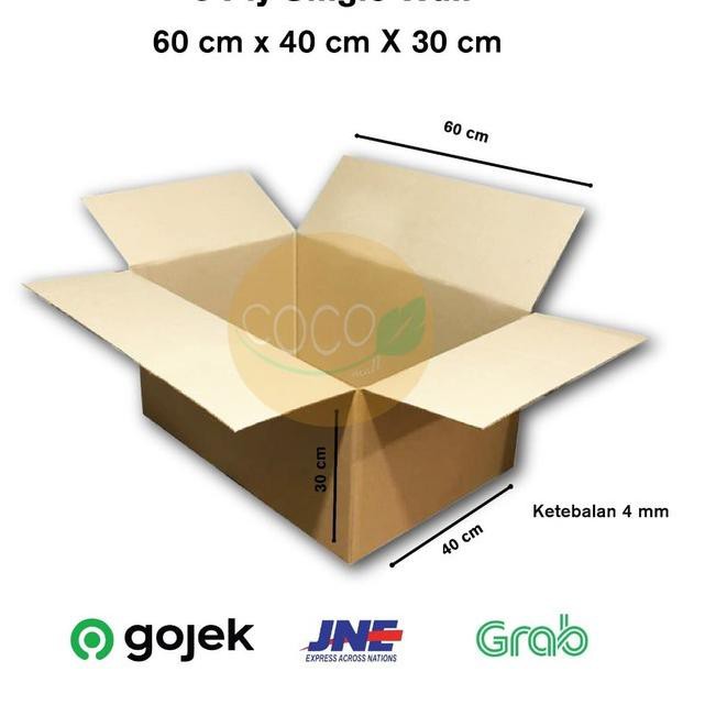 

Laris JCPBV KARDUS KARTON BOX POLOS BESAR JUMBO UKURAN 60x40x30 CM 69 Terlaris