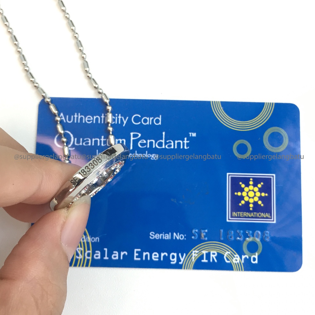 KALUNG TERAPI 0 quantum Pendant PERMATA BATU GIOK GERMANIUM JAPAN