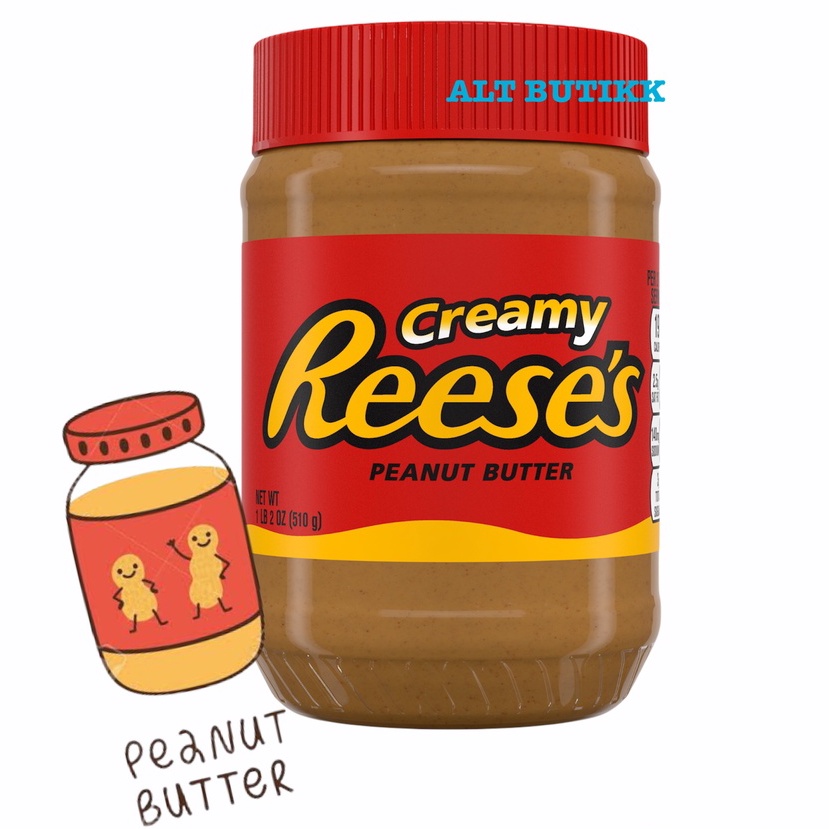 

REESE'S PEANUT BUTTER JAR 510 GRAM | REESES SELAI KACANG | REESE PRODUCT OF USA