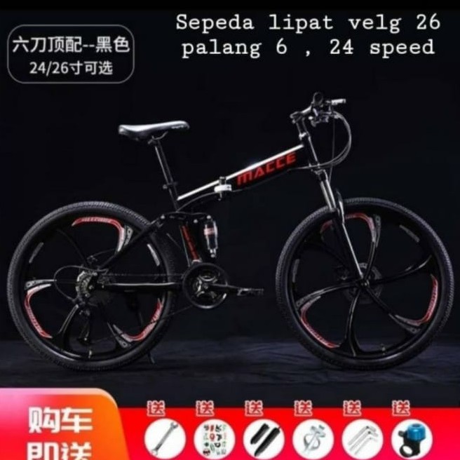 Sepeda Lipat Mountain Bike   New 2020 24 speed