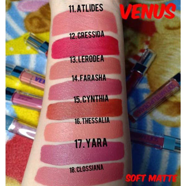 Venus Soft Matte Lip Cream No17_Cerianti