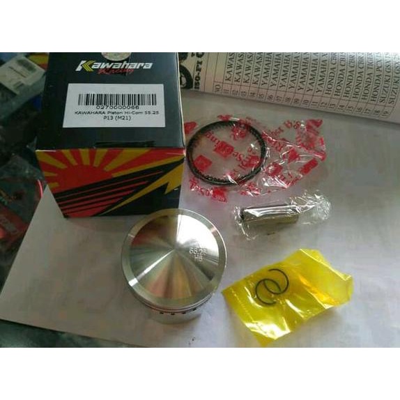 Piston Seher Kit Set Kawahara Hi Com 55.25 55 25 Mm Pen 13 Jupiter Z Vega Z R Beat Blade Road Race