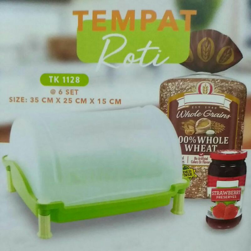 Tempat Roti / Kue / Makanan Model Segi - Tutup Sliding Golden Sunkist TK-1128