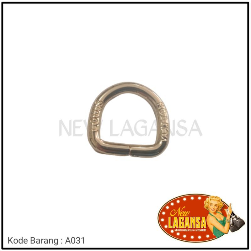 (A031) Ring D 2cm Tebal / LOUIS VUITTON KawaT 5.0mm - Aksesoris Tas & Dompet Wanita Fashion (IMPORT)