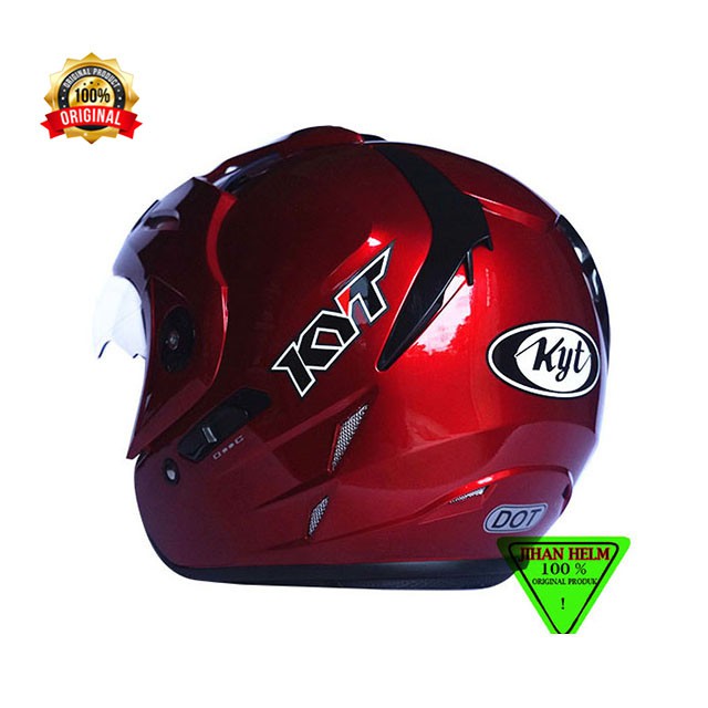 HELM / KYT / HELM KYT / HELM KYT VENOM RR RED MAROON TERMURAH-3