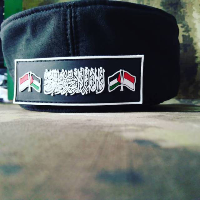 Topi komando tauhid hitam ripstop