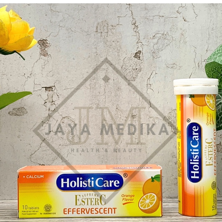 Holisticare Ester C Effervescent Rasa Jeruk Isi 10 Tablet