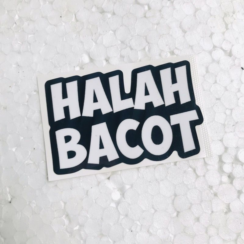 Sticker stiker cutting HALAH BCT