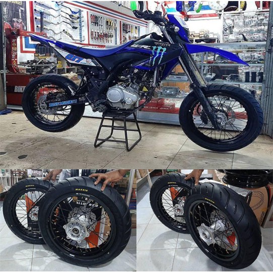BANSET YAMAHA WR 155 R SUPERMOTO VELG 17 TK RACING BUKAN TK EXCELL TAKASAGO ASIA