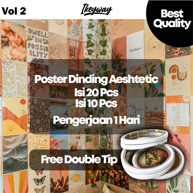 

Poster Dinding Aesthetic | Hiasan Kamar poster dinding estetik vol. 2