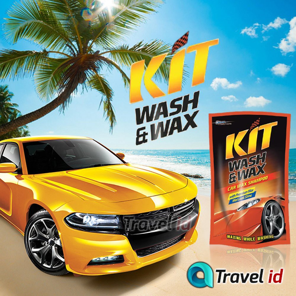 Shampo Cuci Mobil Kit Wash &amp; Wax Pouch 400 ML / SHAMPO MOBIL / SEMIR MOBIL / PENGKILAP BODY MOBIL