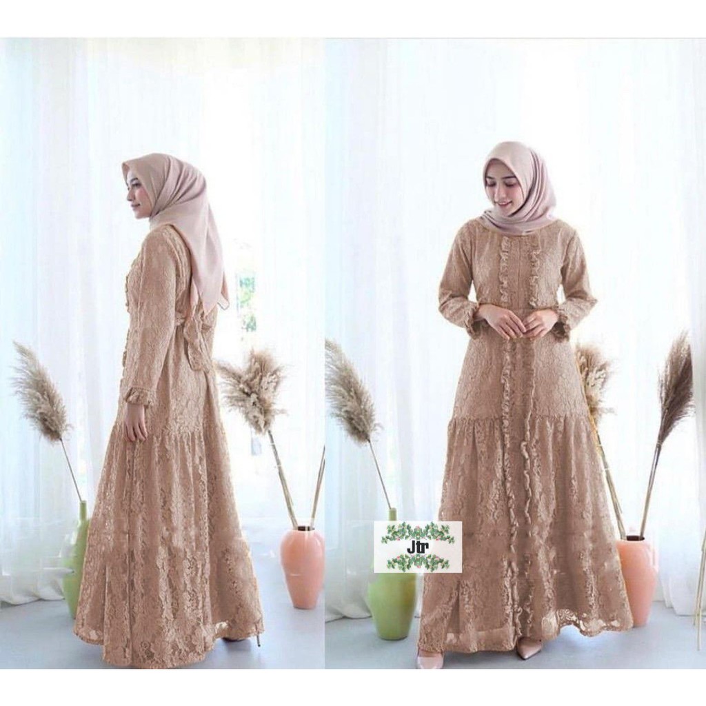 gamis brokat