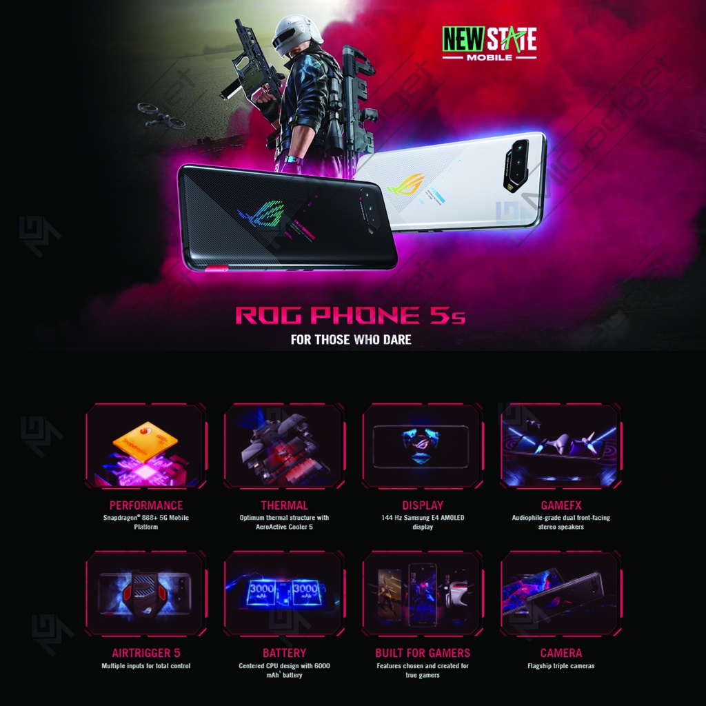 Asus ROG Phone 5s 5 S 8/128 Garansi Resmi