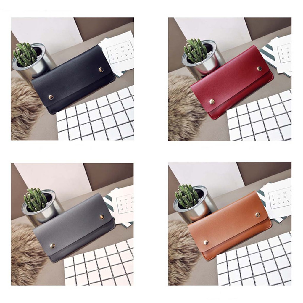 dompet panjang simple thin buckle wallet (4D4) bdo074