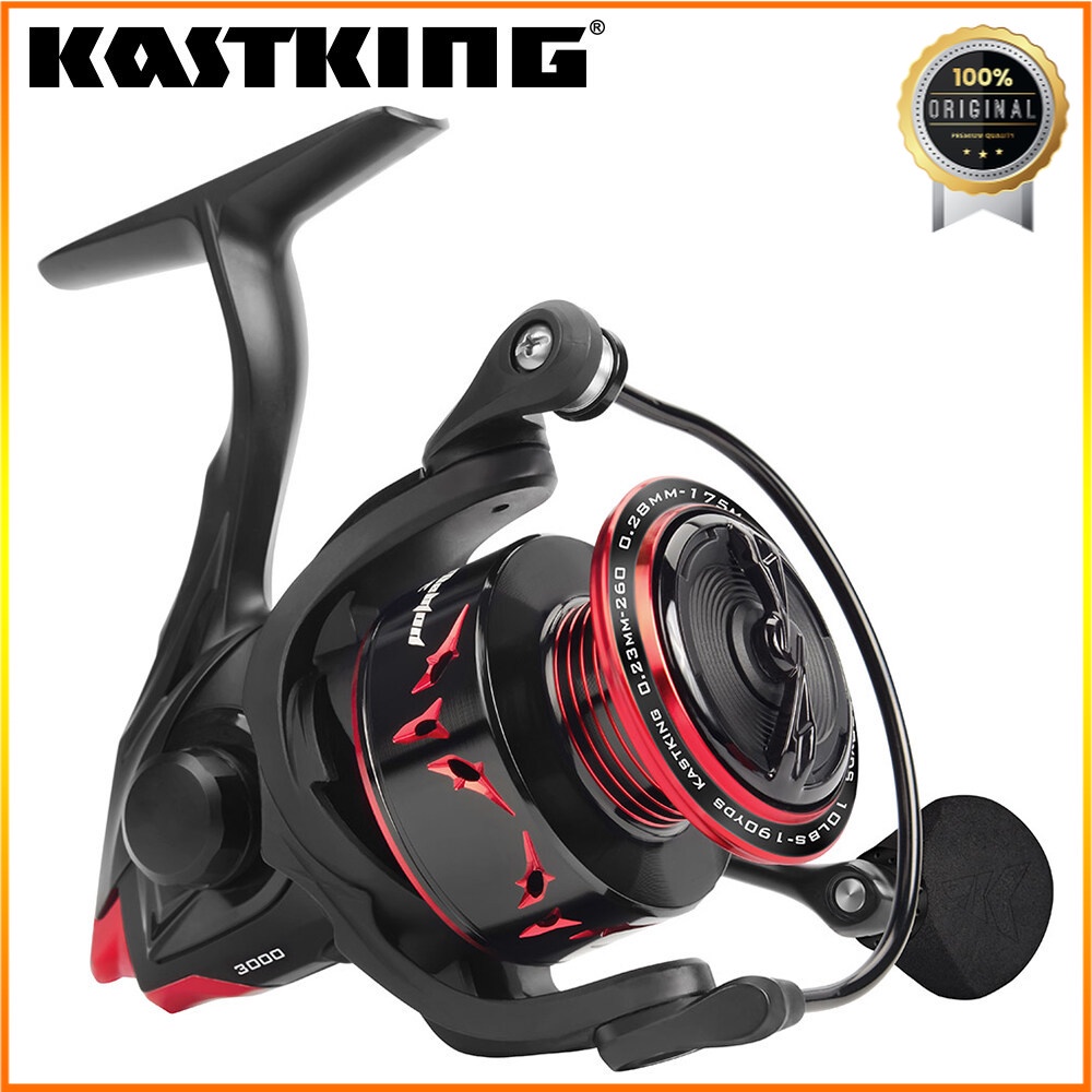 ORIGINAL KastKing Penggulung Senar Pancing Speed Demon Elite, Pemutar Senar Pancing 7.4:1 Rasio Gir 