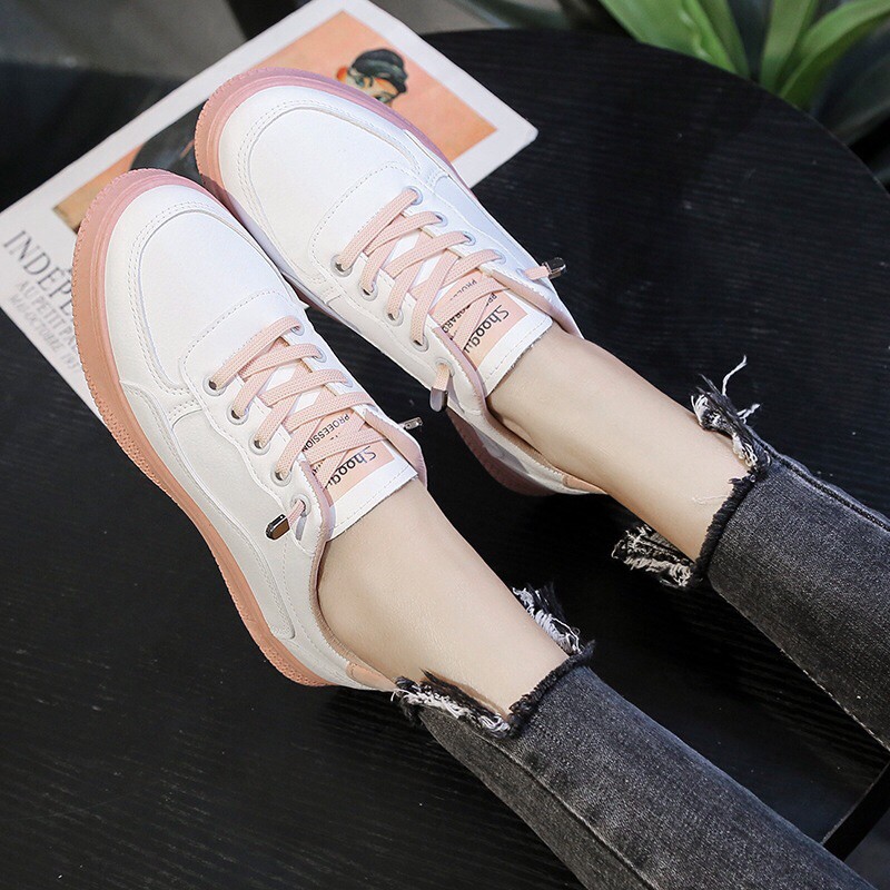 SG0442 syafniegalery HBD Leather Sneakers impor sepatu santai (NO BOX)