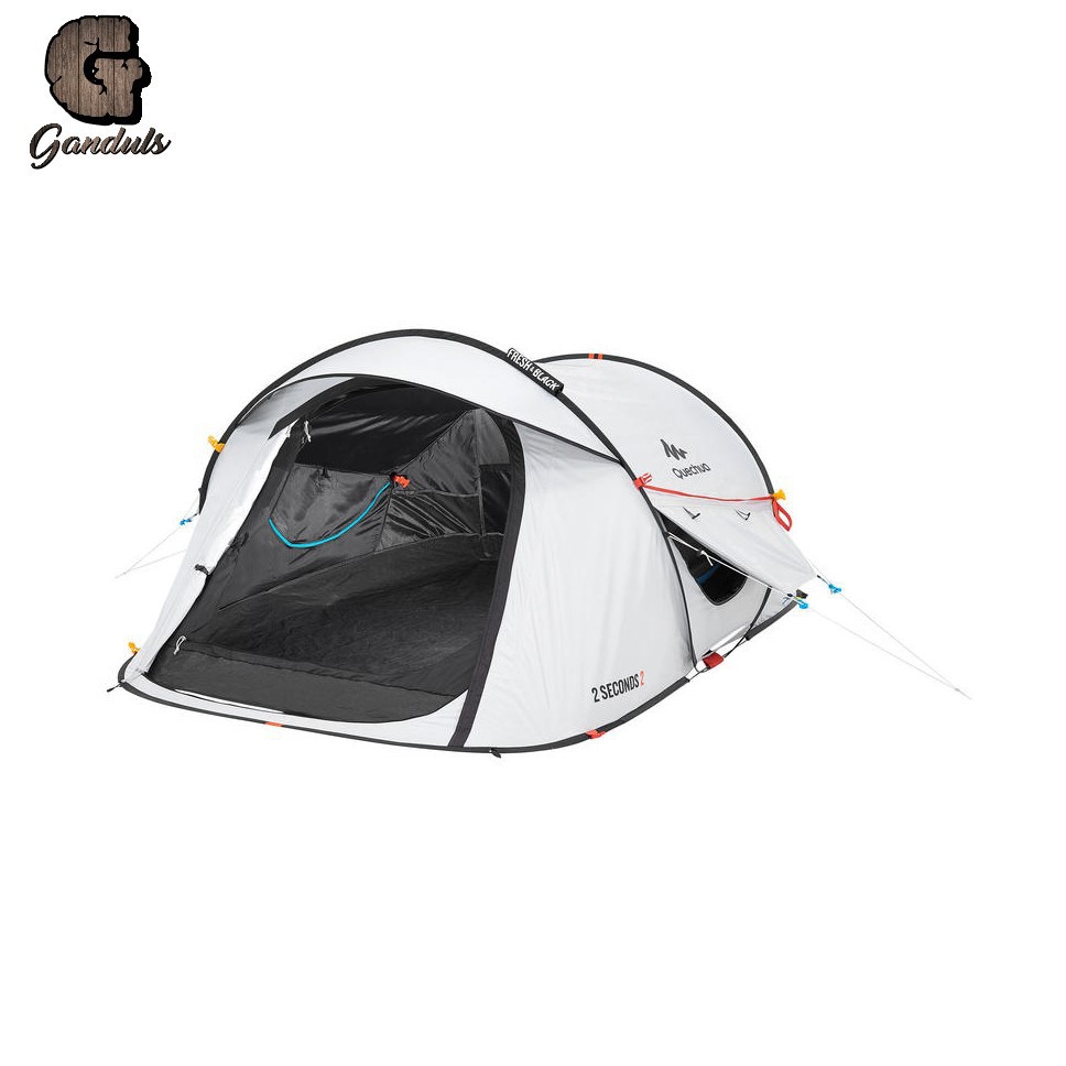 Tenda Keluarga Freshblack 2 Person Camping Tent Original Quechua Tinggal Lempar Tdkm 173 Shopee Indonesia