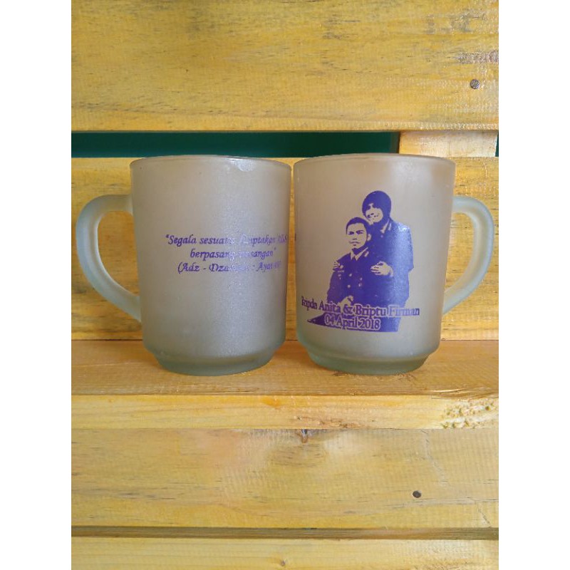 Souvenir Gelas Bening