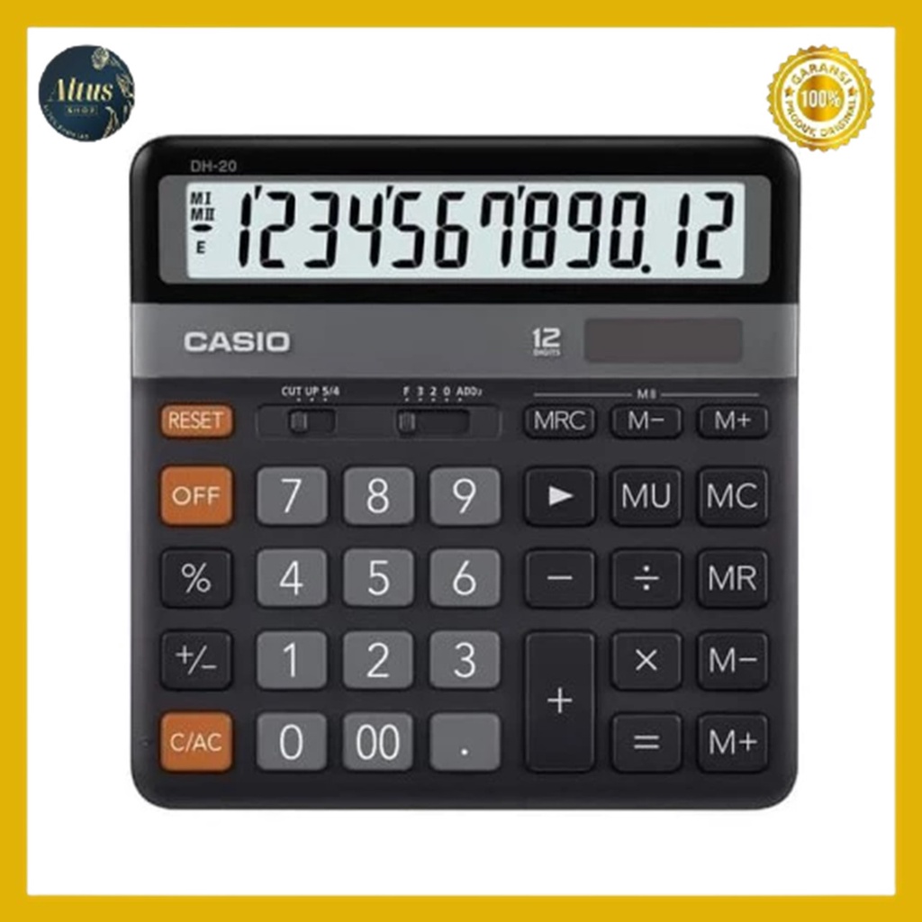 

Kalkulator Meja Casio DH20 / Calculator Desktop DH-20