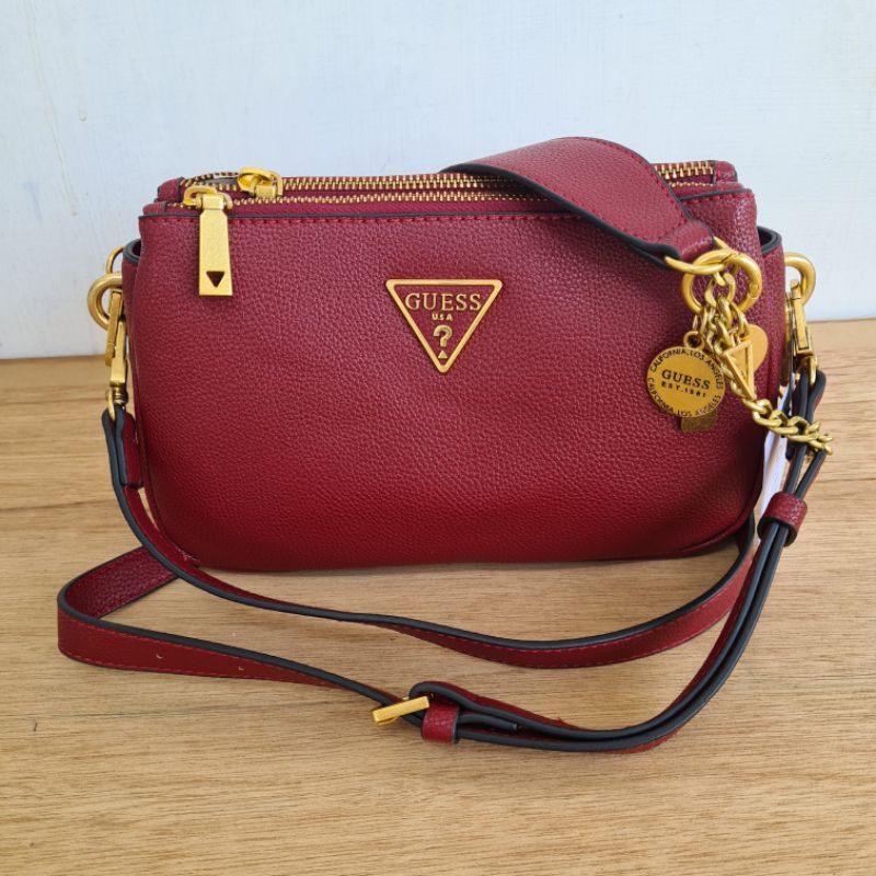 (WODB) tas NEW destiny double zipper bag with handle crossbody bag