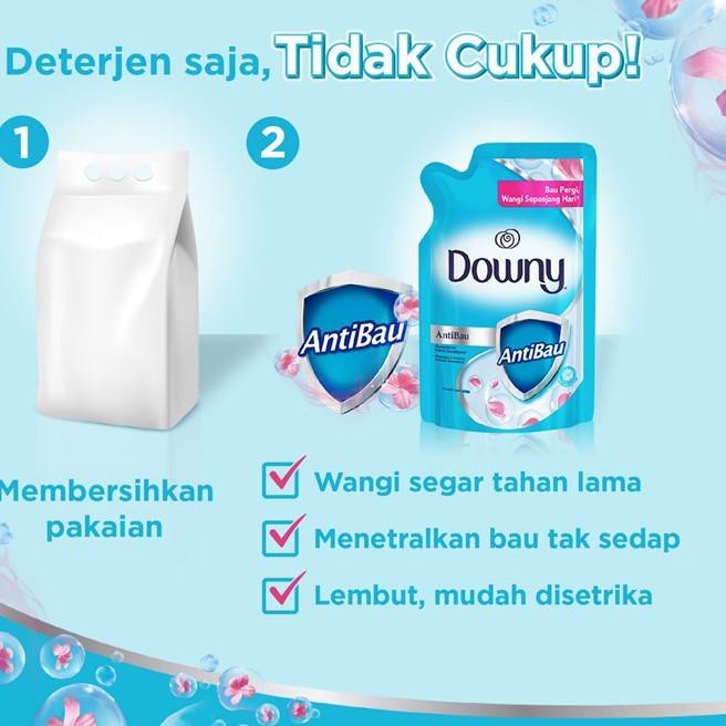 Downy Pewangi dan Pelembut Pakaian Konsentrat Anti Bau 680ml