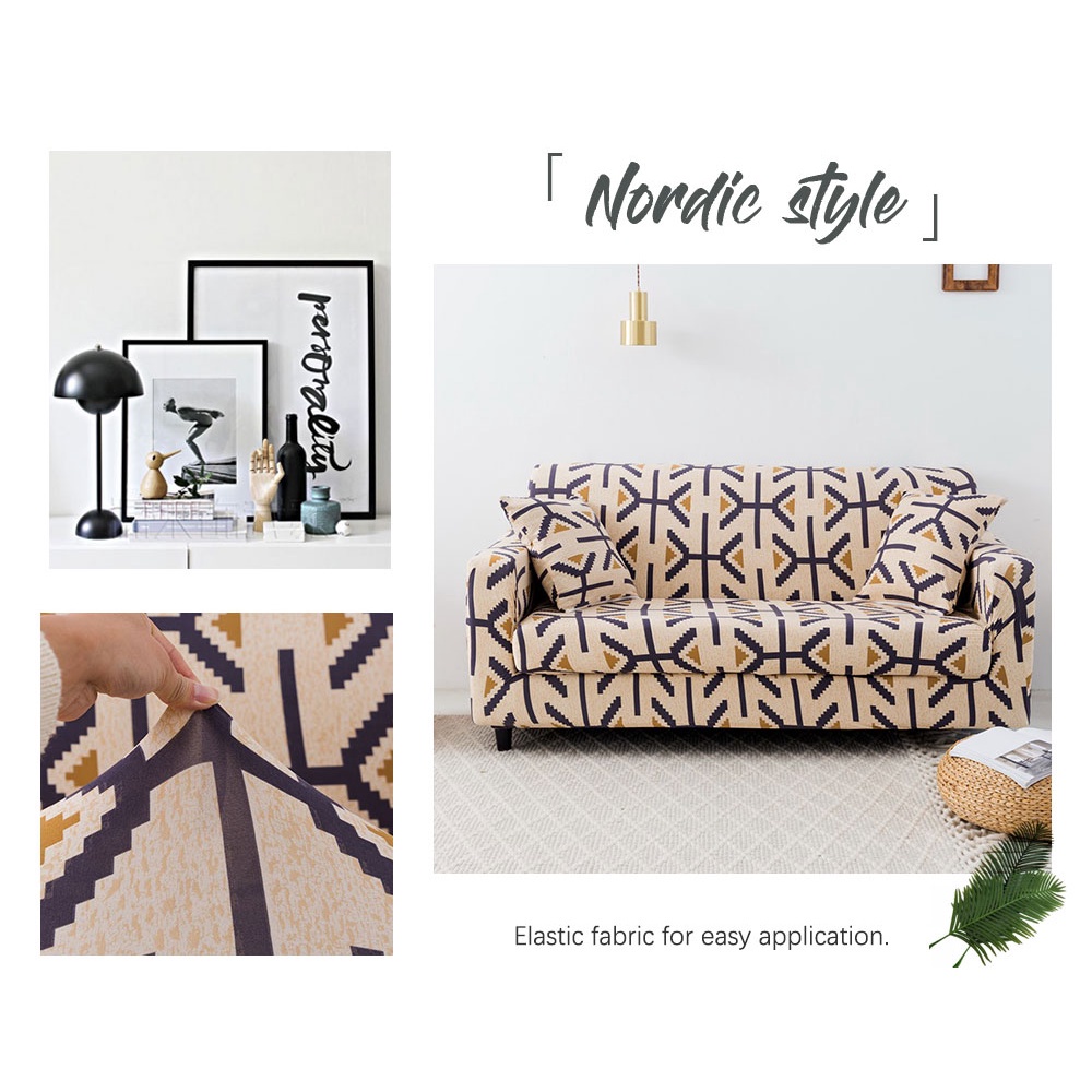 [dan tongkat busa]Cover Sofa Sarung Sofa 1/2/3 Seater Sofa Cover Elastic Sarung bantal sofa Cushion Protector Covers