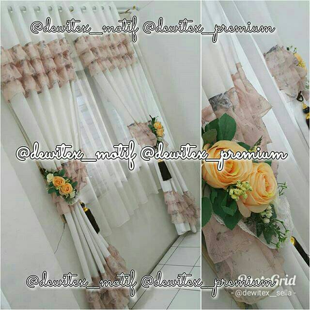 Gorden blackout putih polos